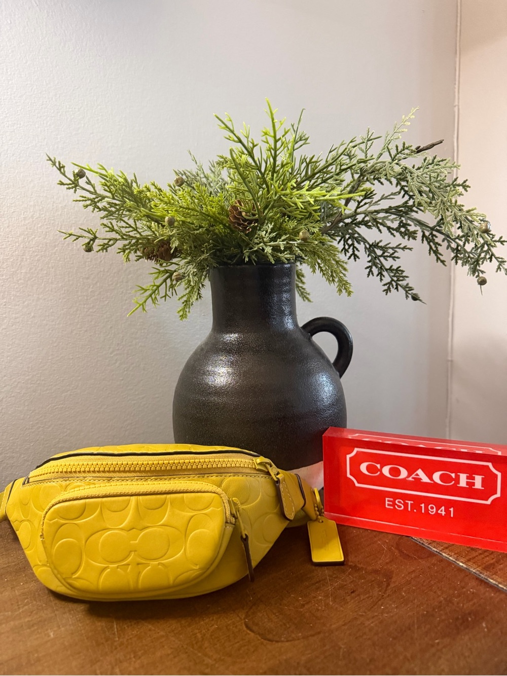 Coach Sprint 24 Chartreuse Belt Bag